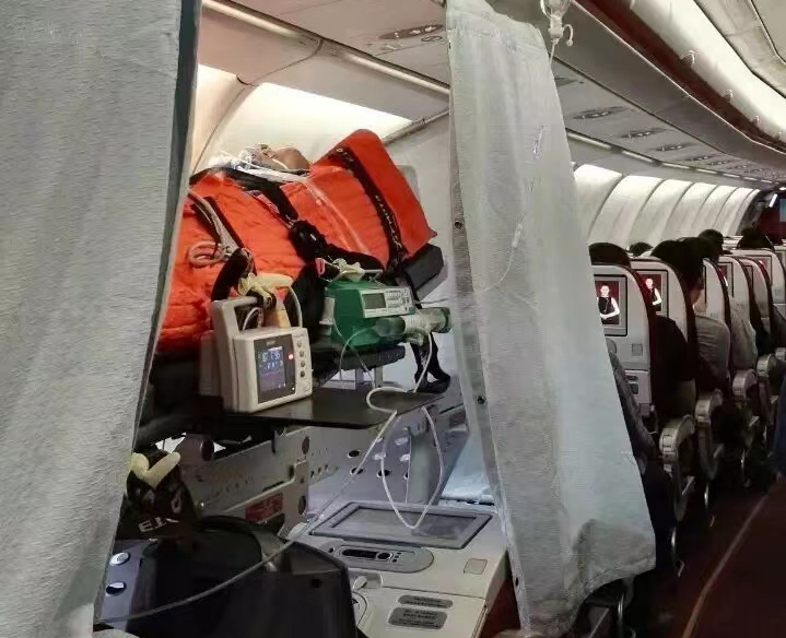 兴化市跨国医疗包机、航空担架